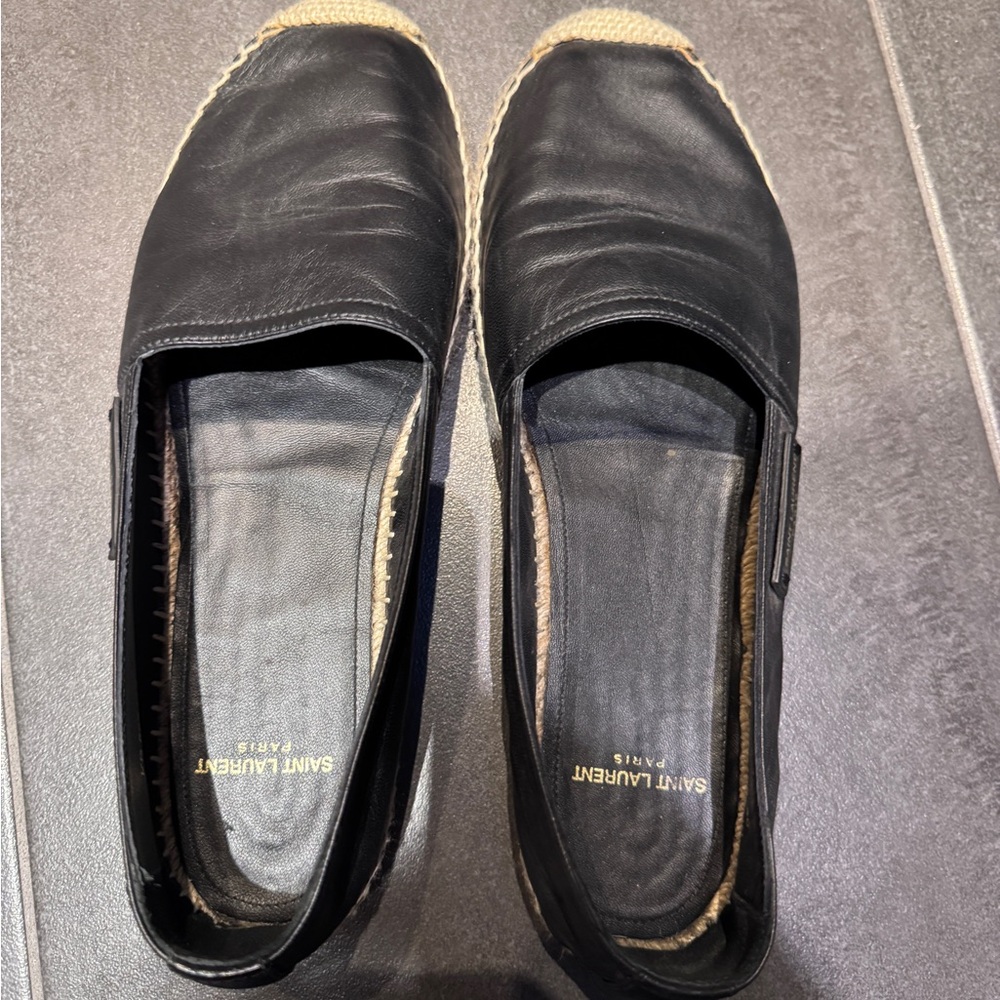 YSL Espadrilles Black Size 38